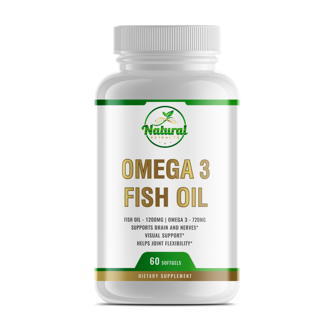 Natural Extract Omega-3 Fish Oil 60ct softgels