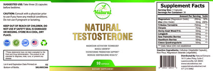 Natural Extract Natural Testosterone 90ct