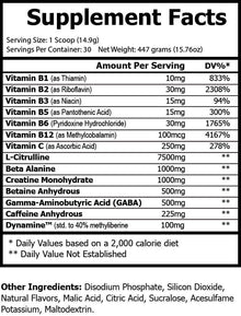 Natural Extract PRE-WORKOUT - TROPICAL SUNRISE