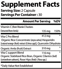 Natural Extract Natural Vitamin C 60ct plant sourced