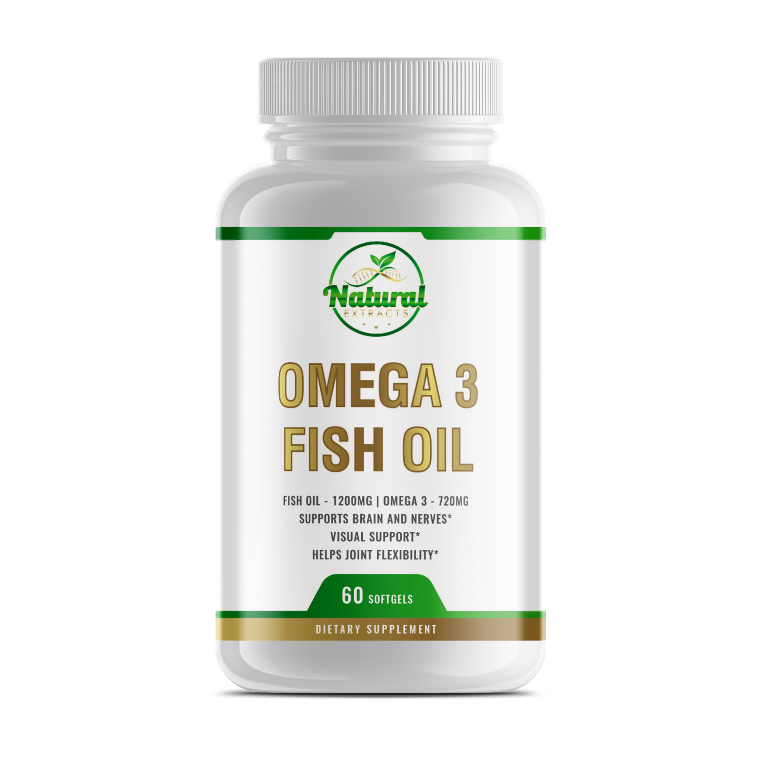 Natural Extract Omega 3 Fish Oil 60ct