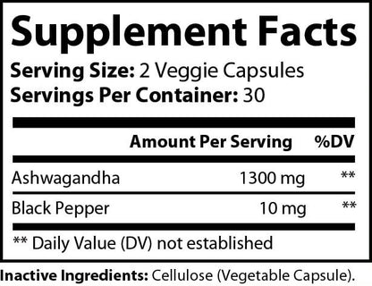 Natural Extract Ashwagandha Gummies 60ct