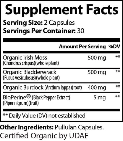 Natural Extract SEA MOSS 60ct