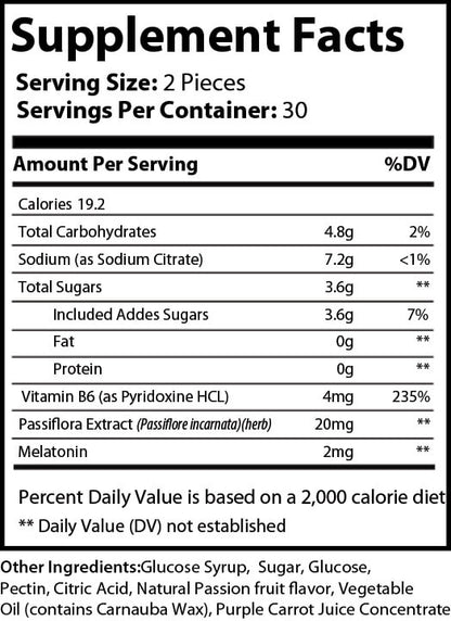 Natural Extract Sleep Well Gummies 60ct