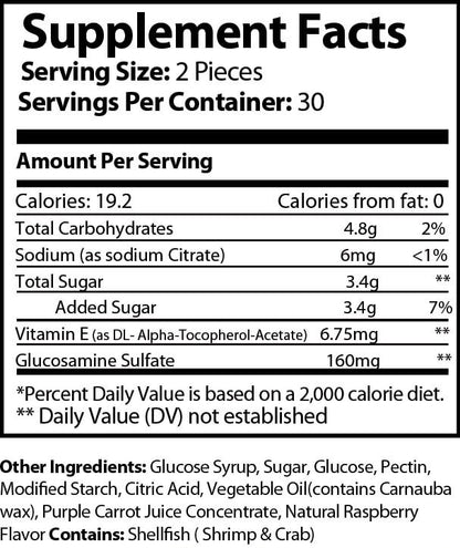 Natural Extract Joint Care Gummies 60CT