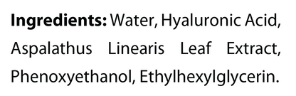 Ingredients panel for Natural Extract Pure Red Tea Moisturizing (ROC983)