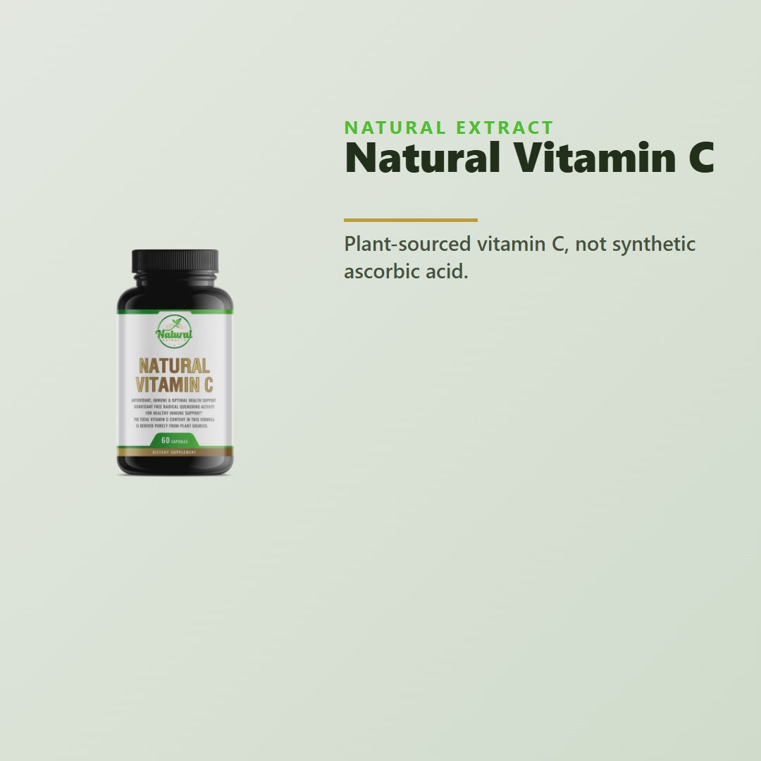 Natural Extract Natural Vitamin C product video - plant-sourced vitamin C capsules