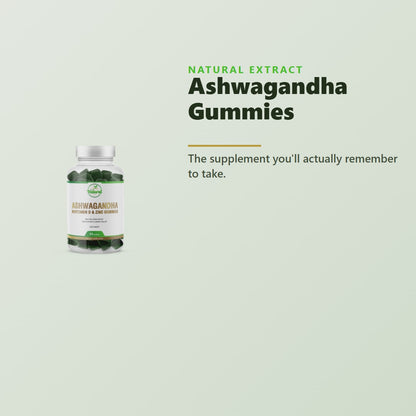 Natural Extract Ashwagandha Gummies product video - 30 to 1 root extract berry pomegranate