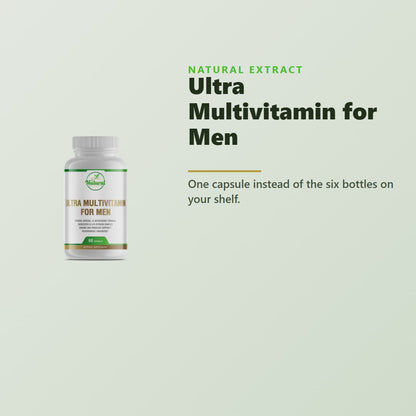Natural Extract Ultra Multivitamin for Men product video - one-capsule daily multivitamin