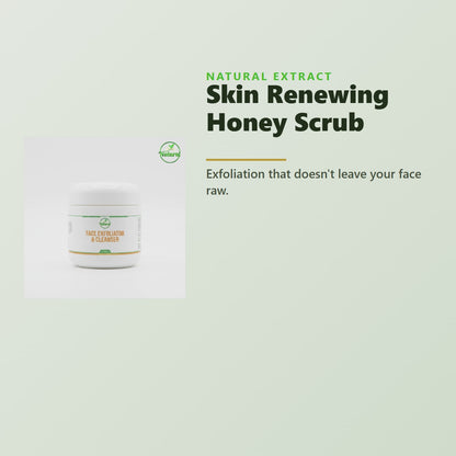 Natural Extract Skin Renewing Honey Scrub product video - all-natural raw honey exfoliant