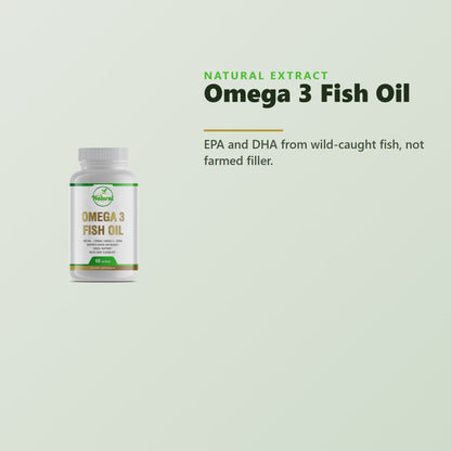 Natural Extract Omega 3 Fish Oil product video - EPA and DHA from wild-caught fish