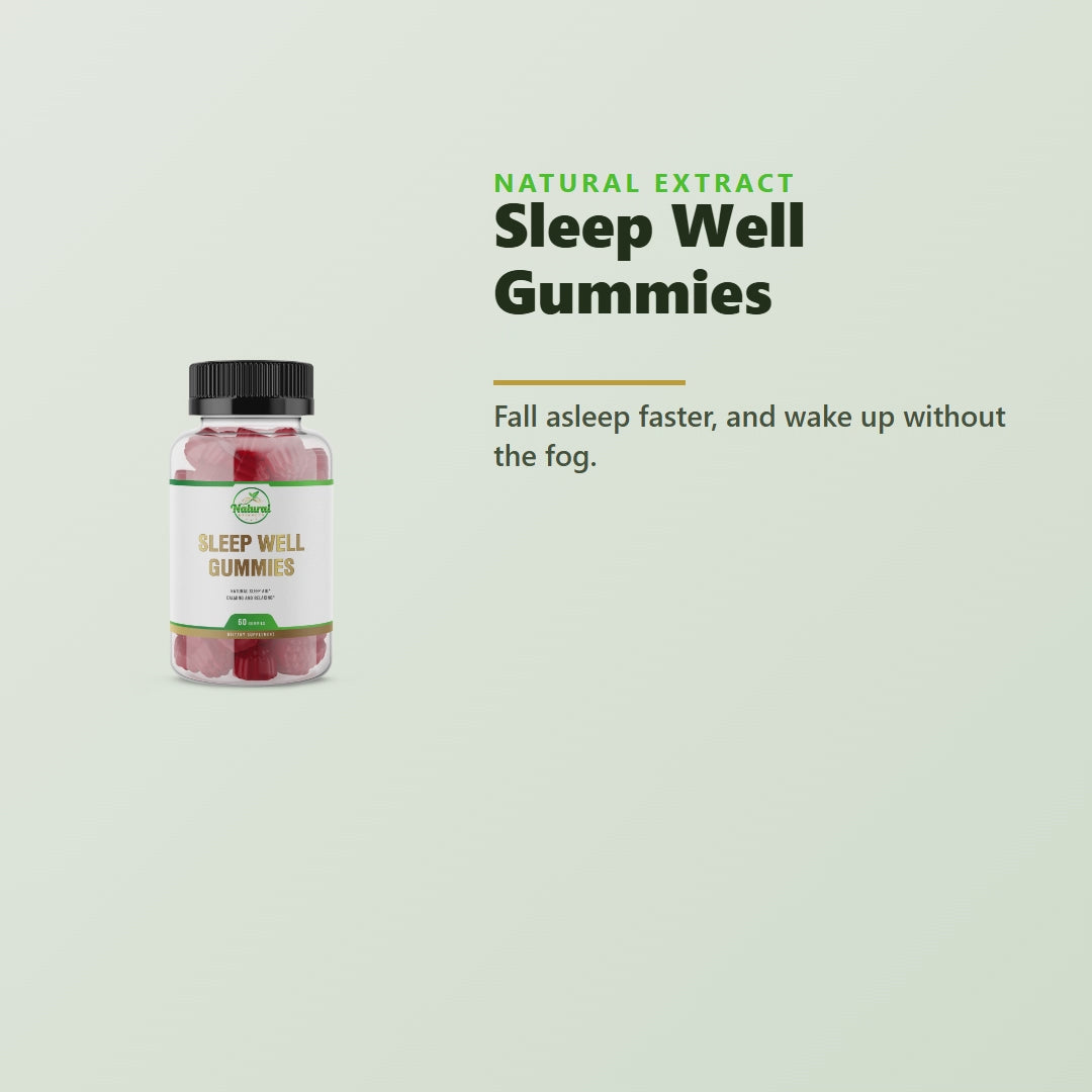 Natural Extract Sleep Well Gummies product video - natural sleep support
