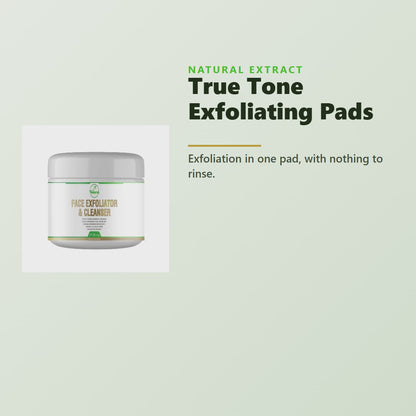 Natural Extract True Tone Exfoliating Pads product video - all-natural botanical no-rinse exfoliation