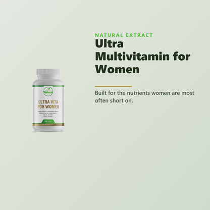 Natural Extract Ultra Multivitamin for Women product video - daily womens multivitamin